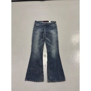 Mudd Flare Leg Jeans Medium Wash Y2K Denim Size 9 Style 463698